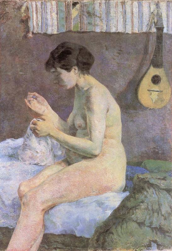 Paul Gauguin Study of a Nude Suzanne Sewing china oil painting image